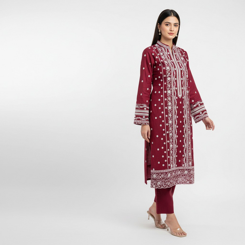 Luxury Embroidered - 2PC Suit